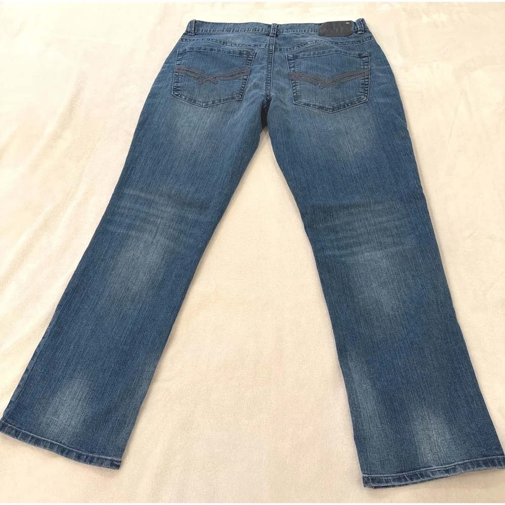 AXEL‎ BRAND Mens Slim Straight Blue Wash Denim Jeans W36 L32